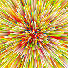 Poster - Abstract 3D explosion illustratoin. Colorful graphic design. Hight resolution  creative  background.