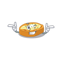 Poster - Cartoon design concept of baked potatoes with funny wink eye