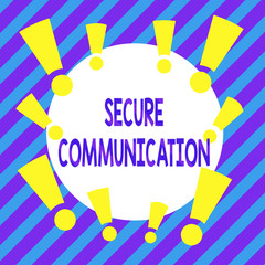 Fototapete - Handwriting text Secure Communication. Conceptual photo preventing unauthorized interceptors from accessing Asymmetrical uneven shaped format pattern object outline multicolour design