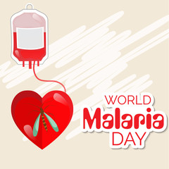 Poster - Vector illustration of a Background for  World Malaria day.