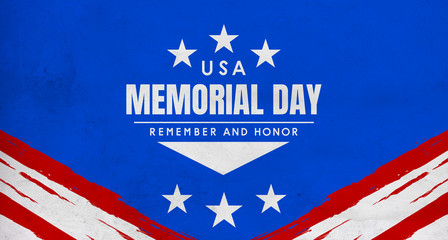 Wall Mural - flag USA background design for memorial day background