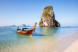 © Matteo Colombo - Thai long tail boat near the beach, Railay, Thailand
