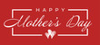 © vitalii - Happy Mothers's Day Typographical Design Card With Red Background