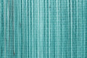 Wall Mural - Straw mat texture in cyan tone.