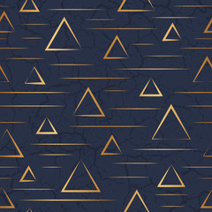 Poster - abstract geometric texture. golden background. seamless pattern. backdrop for fabric, interior, wrap