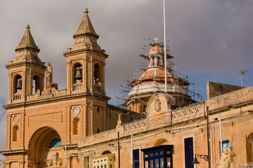 Wall Mural - Beautiful old historic cathedral in malta