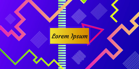 Fototapete - Minimal covers design. Colorful linear patterns. Vibrant background for screen, poster, banner, wallpaper, social media post