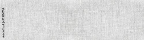 Gray white bright natural cotton linen textile texture background banner panoram Poster Mural XXL