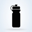 Sports water bottle icon. plastic bottle in simple style. vector illustration