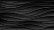Abstract black wave paper cut design. Background for banners, posters, flyers, book covers and other design. Vector illustration.