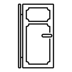 Poster - house door icon. outline house door vector icon for web design isolated on white background