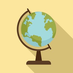 Poster - school globe icon. flat illustration of school globe vector icon for web design