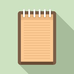 Poster - Sketch notebook icon. Flat illustration of sketch notebook vector icon for web design