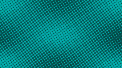 Teal green pop art background in retro comic style with halftone dots design, vector illustration eps10.