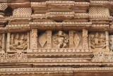 Fototapeta  - Details and Decoration of the Sas Bahu Ka Mandir Temple, Gwalior, India
