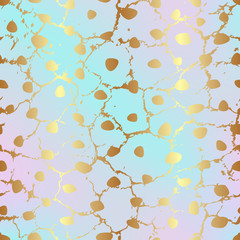 Poster - luxury gold marble cracks texture. background effect crackle. abstract soft pastel color seamless pa