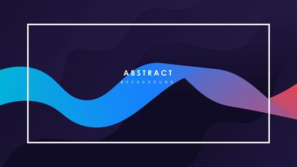 Wall Mural - Abstract wave background with colorful shapes Vector