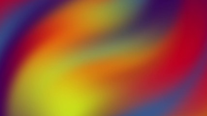 Poster - Bright colored seamless loop twisted gradient background.3d render rows colorful purple red yellow blue stripes rippling