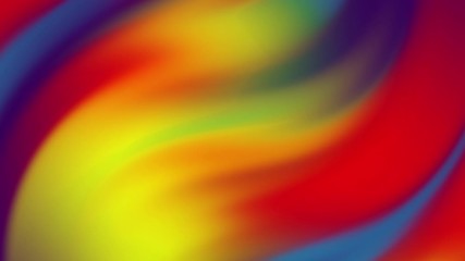 Poster - Bright colored seamless loop twisted gradient background.3d render rows colorful purple red yellow blue stripes rippling