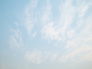 Wall Mural - Clouds in the clear sky in Asia's summer season