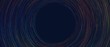 Abstract colorful circular lines on dark blue background