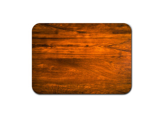 Closeup of pine wooden board isolated on white background with copy space and clipping path for design