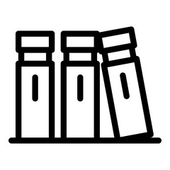 Poster - Storage icon. Outline storage vector icon for web design isolated on white background