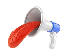 Poster - Megaphone with tongue