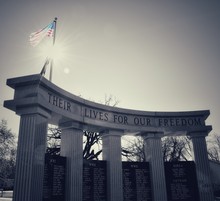 Low Angle View Of War Memorial Against Sky