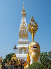 Nakorn Phanom, Thailand - Nov 16th, 2019: Wat Phra That Phanom Is A Temple In The That Phanom District In The Southern Part Of Nakhon Phanom Province, Northeastern Thailand.