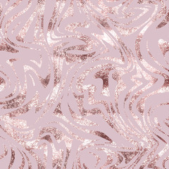 Poster - delicate rose gold. beauty seamless pattern. abstract pink backdrop. liquid marble effect. fluid sta