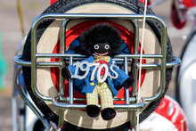1970's Gollywog On Scooter Spare Wheel