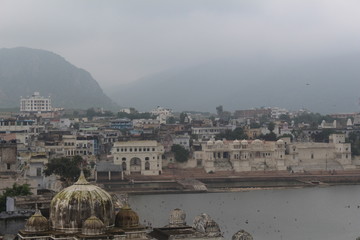 Ancient town Puskar, Rajasthan, India.