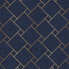 Poster - marble flooring. floor tile. marbling surface tiles with golden geometric lines. seamless pattern. g