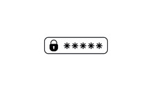 Password Protection Icon, Password Vector Icon