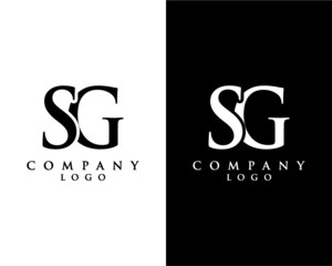 creative Initial letter SG, GS abstract Company logo design. vector logo for company identity