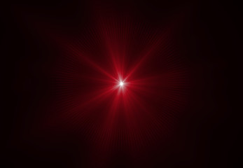 Wall Mural - Modern lens flare red background streak rays (super high resolution)