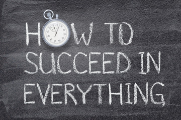 Wall Mural - succeed in everything watch