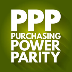 Aufkleber - PPP - Public Private Partnership acronym, business concept background