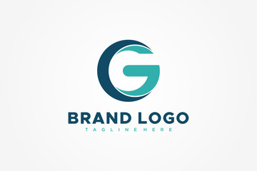 Poster - abstract circular initial letter g logo. usable for business and technology logos. flat vector logo 