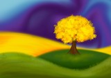 Fototapeta Morze - L’arbre jaune