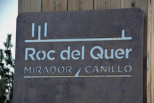Bronze Information Plate From The Roc Del Quer Viewpoint In Canillo. Andorra