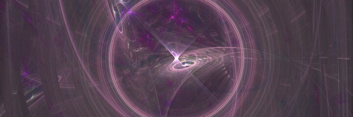 Wall Mural - Abstract future nebula background. colored banner. Fractal artwork for creative graphic design environment big size