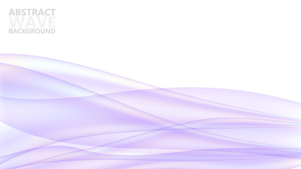 Fototapete - Abstract vector background with dynamic colorful waves. Modern color abstract background with purple wave curves. Vector template for website.