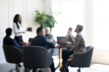 Wall Mural - Business people in a meeting