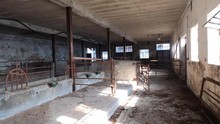 Abandoned Slaughterhouse, Milk Farm. 4k