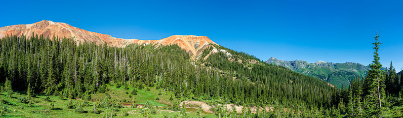 Poster -  Red Mountain Colorado USA Panorama