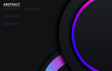 Aufkleber - modern gradient bright color. geometric background. abstract website landing page with circles illus