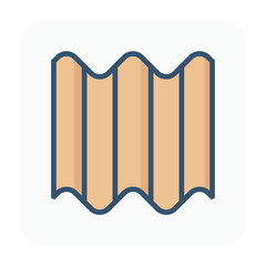 Poster - Roof tile vector icon.