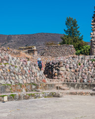 Fullshot view of Mitla ruins